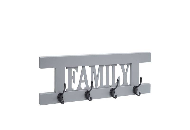MCW Garderobenpaneel Familie-MCW-C60, Shabby-Look, Kleiderhaken individuell anbringbar von MCW
