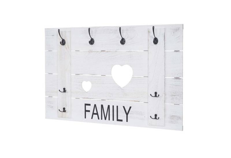 MCW Garderobenpaneel MCW-C89F, Shabby-Look, 4 große und 4 kleine Haken von MCW