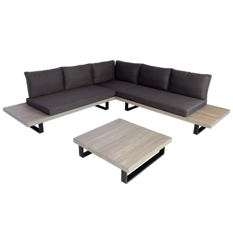 MCW Garten-Garnitur H54 2er-Set Grau Polster Dunkelgrau von MCW