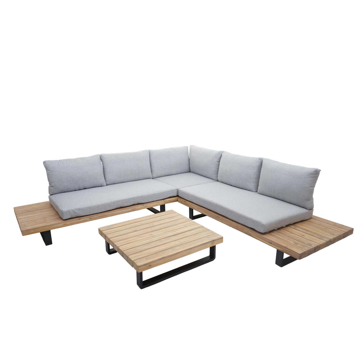 MCW Garten-Garnitur H54 2er-Set Hellbraun Polster Hellgrau MCW Garten-Garnitur H54 2er-Set Hellbraun Polster Hellgrau von MCW