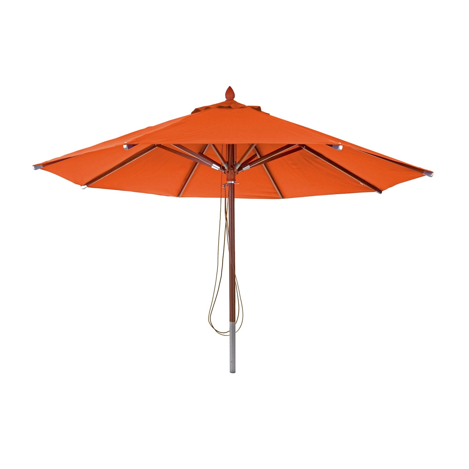 MCW Gastronomie Holz-Sonnenschirm C57 Rund Ø4m Terracotta von MCW