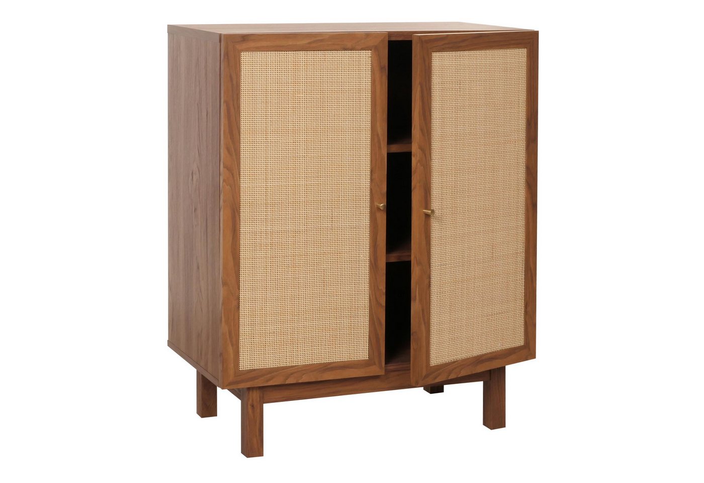 MCW Highboard MCW-M51, Türe mit handgefertigtem natürlichen Kubu Rattan von MCW