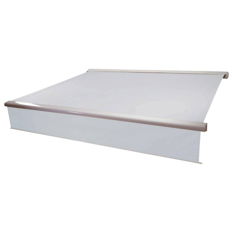 MCW Kassetten-Markise H124 Volant Ausfahrbar 4,5x3m Acryl Creme von MCW