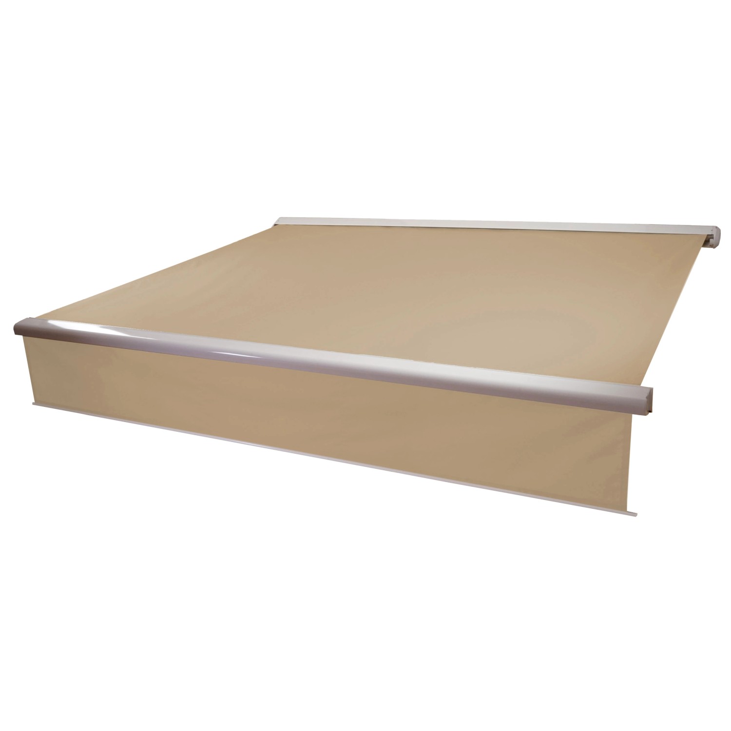 MCW Kassetten-Markise H124 Volant Ausfahrbar 4,5x3m Polyester Creme von MCW