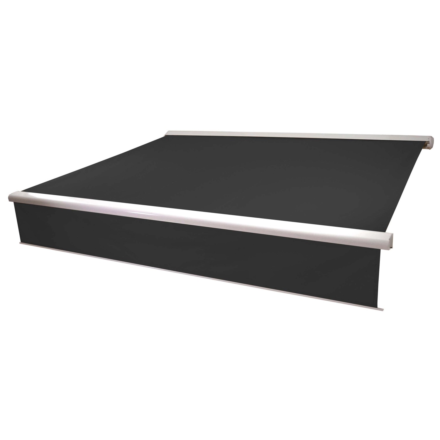 MCW Kassetten-Markise H124 Volant Ausfahrbar 5x3m Polyester Anthrazit MCW Kassetten-Markise H124 Volant Ausfahrbar 5x3m Polyester Anthrazit von MCW