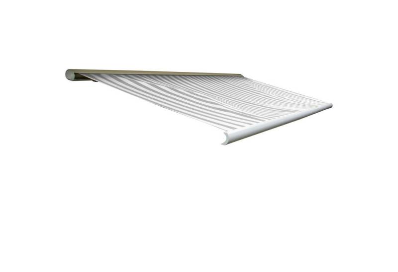 MCW Kassettenmarkise H123-4,5x3-oV Wandhalterung, Stahlankerbolzen, Handkurbel, Markenmotor mit 205 Watt von MCW
