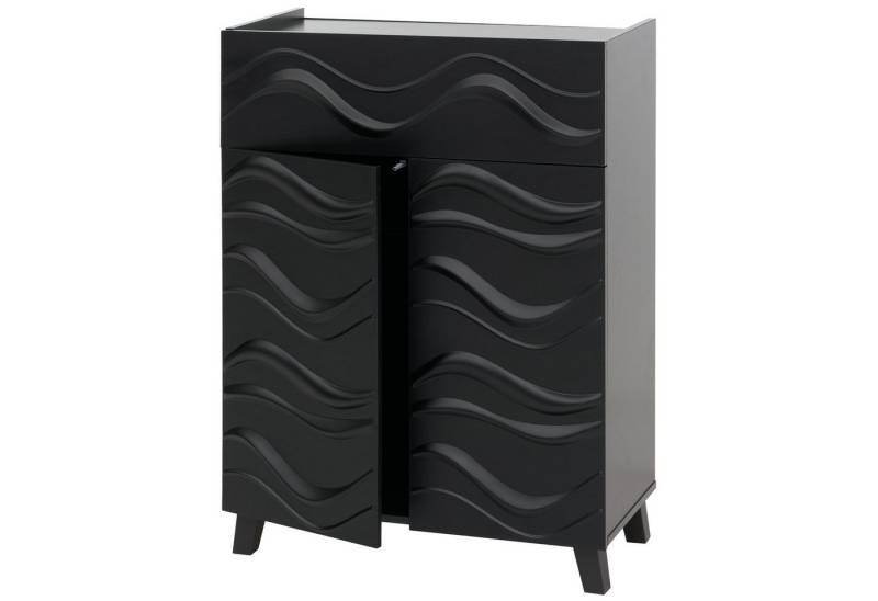 MCW Kommode MCW-N86, Oberfläche im 3D-Wellen-Design von MCW