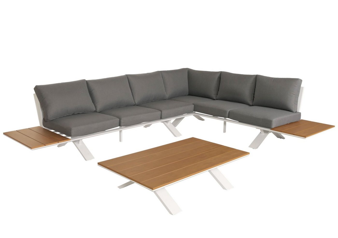 MCW Loungeset MCW-M62, (3-tlg), Mit verstellbaren Bodenschonern um Unebenheiten auszugleichen von MCW