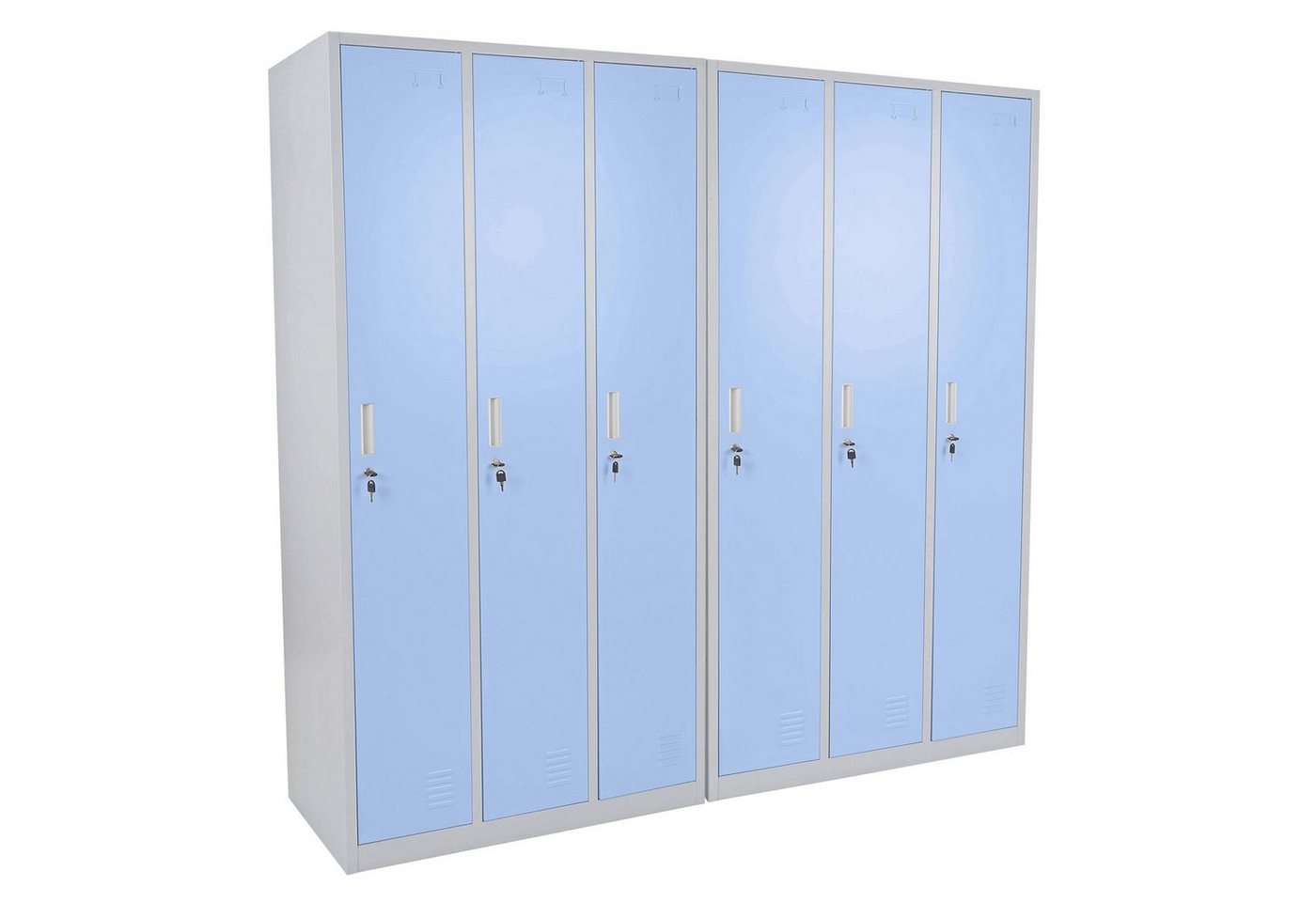 MCW Mehrzweckschrank Preston T829-6-H 2er-Set, Lüftungsschlitze, Etikettenhalter, Schloss inkl. 2 Schlüssel MCW Mehrzweckschrank Preston T829-6-H 2er-Set, Lüftungsschlitze, Etikettenhalter, Schloss inkl. 2 Schlüssel von MCW