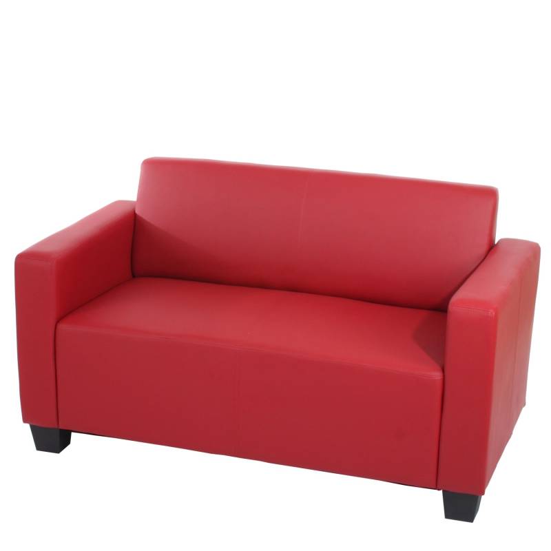 MCW Modular 2er Sofa Couch Moncalieri Loungesofa Kunstleder 136cm Rot von MCW