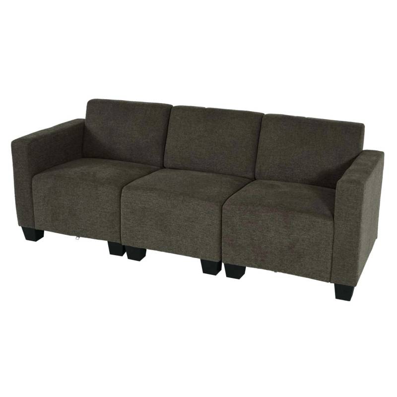MCW Modular 3-Sitzer Sofa Couch Moncalieri Braun von MCW