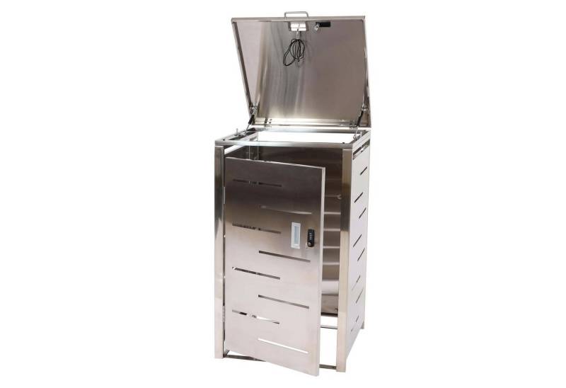 MCW Mülltonnenbox MCW-E83-1-120, Belüftungsschlitze, abschließbar, von oben zu öffnen von MCW