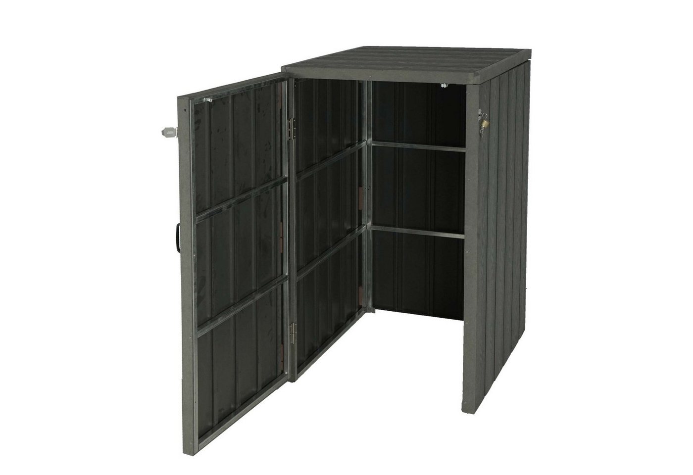 MCW Mülltonnenbox MCW-J28-XL-1-2 (1 St), Erweiterbar, Abschließbare Tür, Mit Türgriff zum bequemen Öffnen von MCW