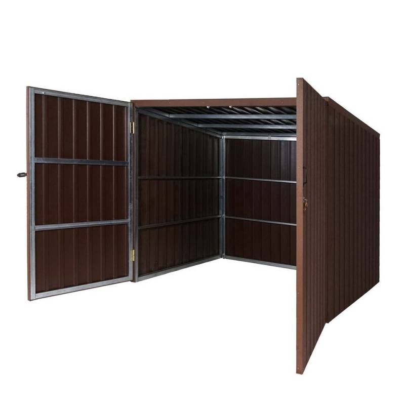 MCW Mülltonnenbox MCW-J29-M-2 (1 St), Inklusive Dachfolie, Maximale Schneelast des Daches: 100kg/m² von MCW