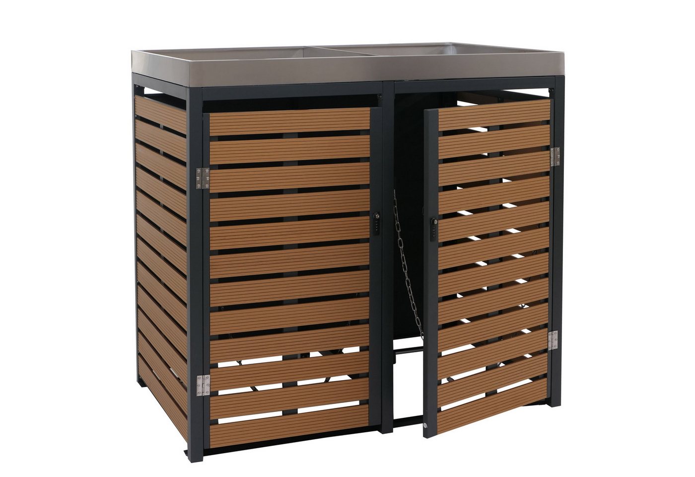 MCW Mülltonnenbox MCW-K14-MT, Materialdicke Stahl: 0,8mm, Pflanzkasten mit Wasserablauflöchern MCW Mülltonnenbox MCW-K14-MT, Materialdicke Stahl: 0,8mm, Pflanzkasten mit Wasserablauflöchern von MCW