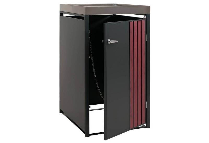 MCW Mülltonnenbox MCW-O67-PK-1 (1 St), Luftzirkulation durch Belüftungsschlitze von MCW