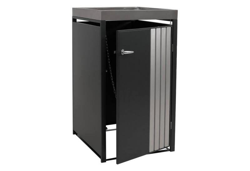 MCW Mülltonnenbox MCW-O67-PK-1 (1 St), Luftzirkulation durch Belüftungsschlitze von MCW