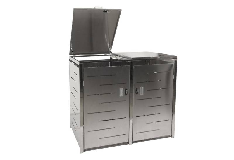 MCW Mülltrennsystem MCW-E83-2, Belüftungsschlitze, abschließbar, von oben zu öffnen von MCW