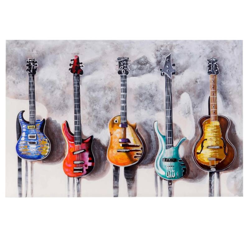 MCW Ölgemälde Gitarren Handgemalt von MCW