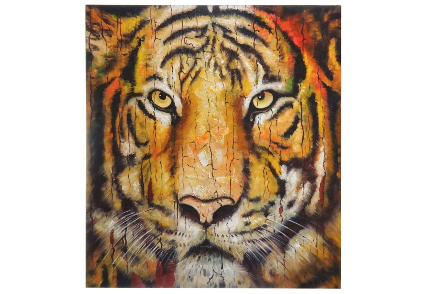 MCW Ölgemälde Wandbild Tiger, Tiger, Handgemalt, Hohe Qualität, Jedes Bild ein Unikat, Ölfarben von MCW