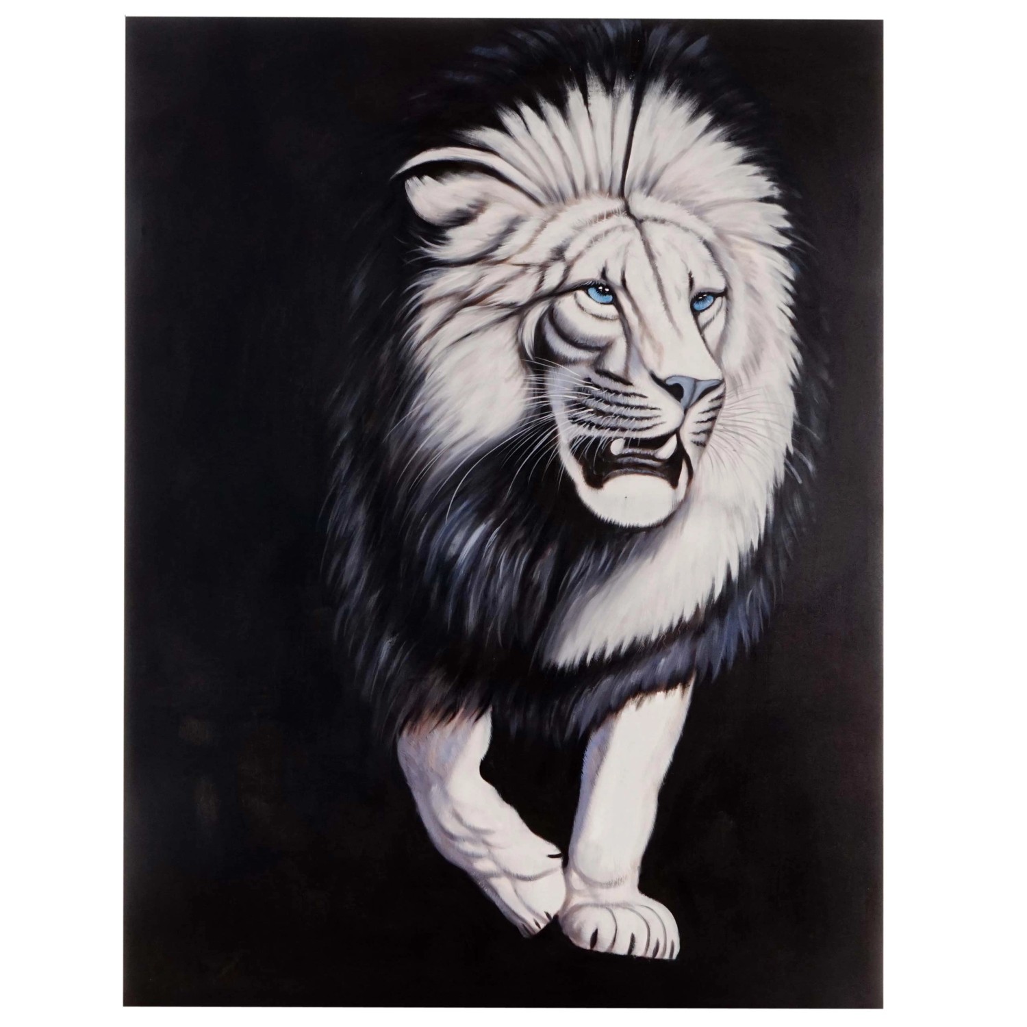 MCW Ölgemälde Weißer Löwe Handgemalt MCW Ölgemälde Weißer Löwe Handgemalt von MCW