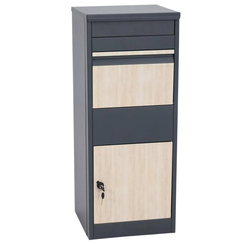 MCW Paketkasten G80 Größe L Verzinkt anthrazit Holzoptik Hell MCW Paketkasten G80 Größe L Verzinkt anthrazit Holzoptik Hell von MCW