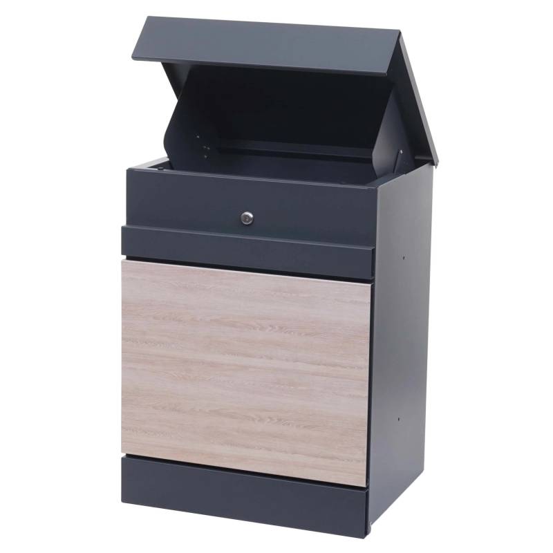 MCW Paketkasten K41 Verzinkt anthrazit-Holzoptik von MCW