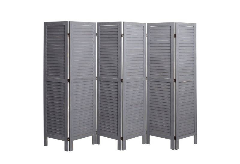 MCW Paravent MCW-G30-240, 6-teiliger Paravent, Fensterladenoptik, Komplett fertig montiert von MCW