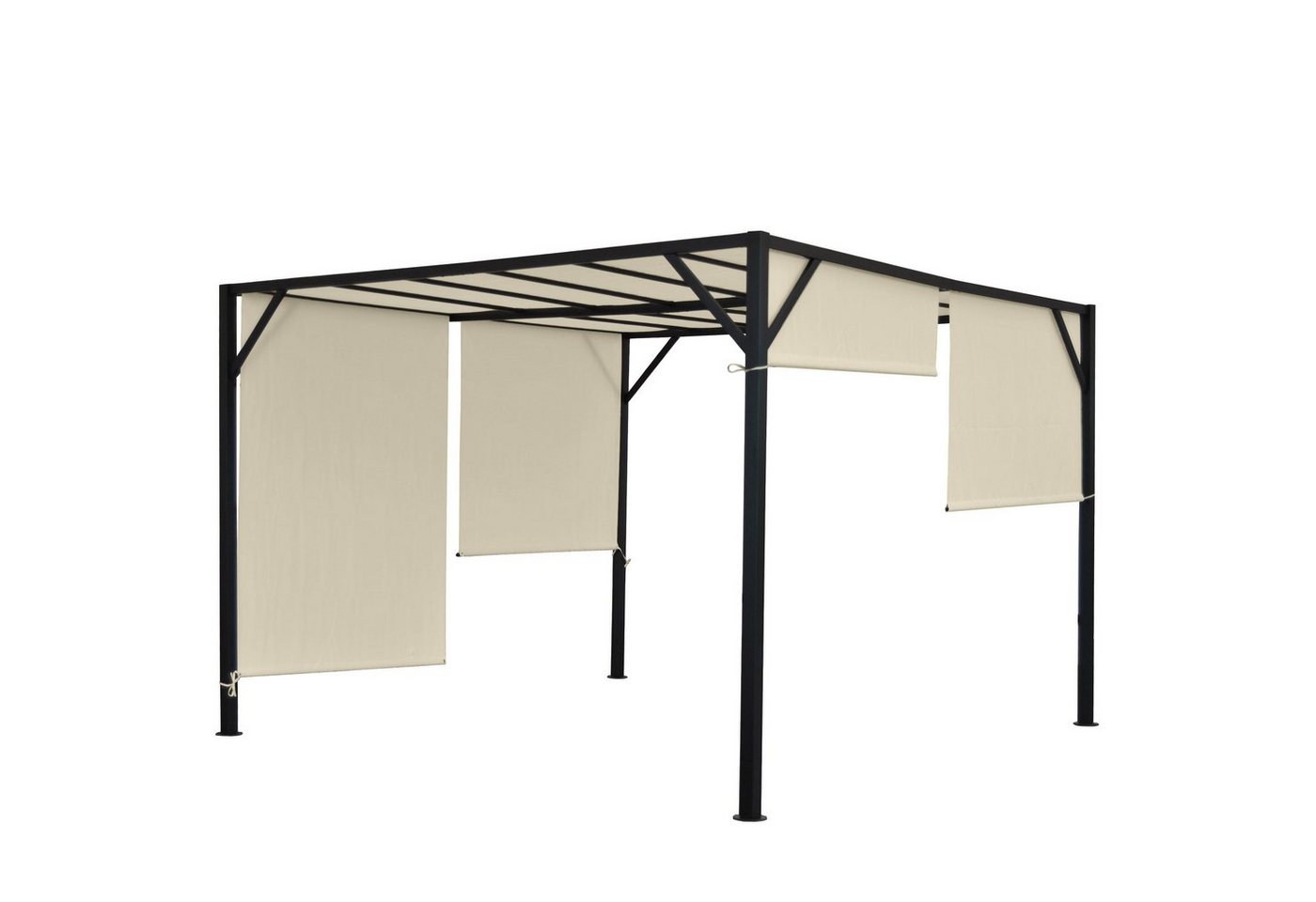 MCW Pergola Beja-3x3, BxTxH: 305x305x212 cm, mit Schiebedach, Mit Wasserablaufösen, UV-Schutz UV30+ von MCW