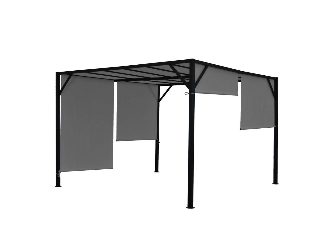 MCW Pergola Beja-4x3-g, BxTxH: 305x405x212 cm, Mit Wasserablaufösen, UV-Schutz UV30+, mit Schiebedach von MCW