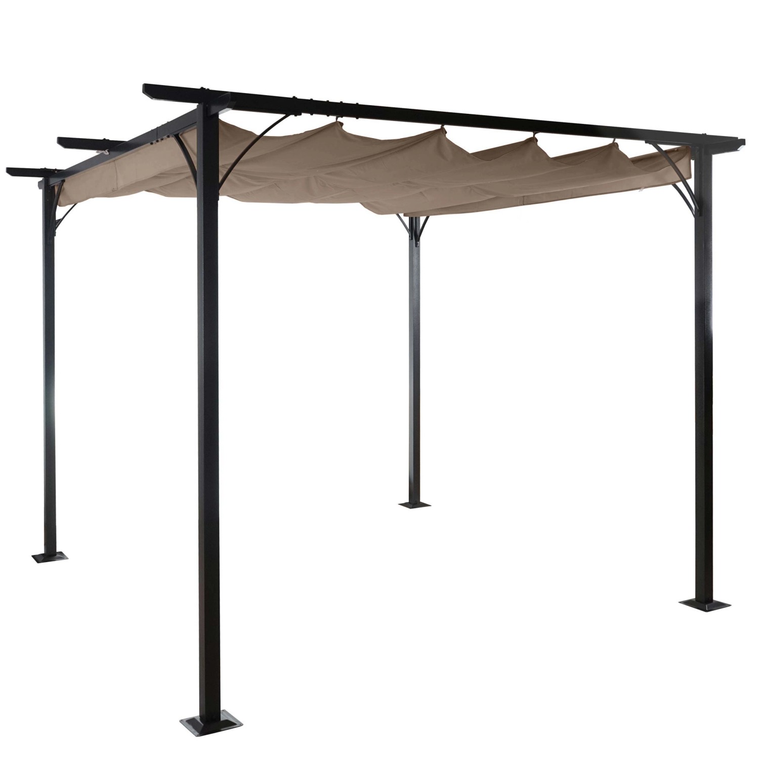 MCW Pergola C42 3x3m Taupe-Braun von MCW