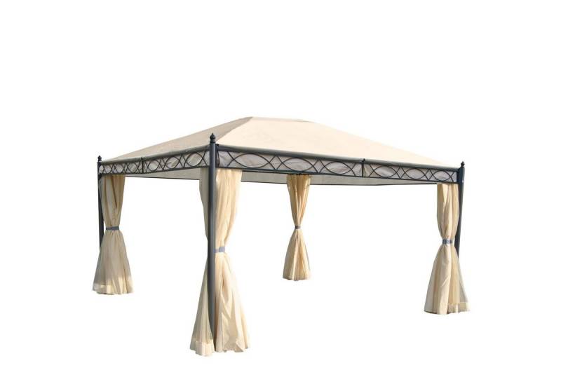 MCW Pergola Calpe-4x3, mit Seitenwand und Moskitonetz, UV-Schutz 50+ von MCW