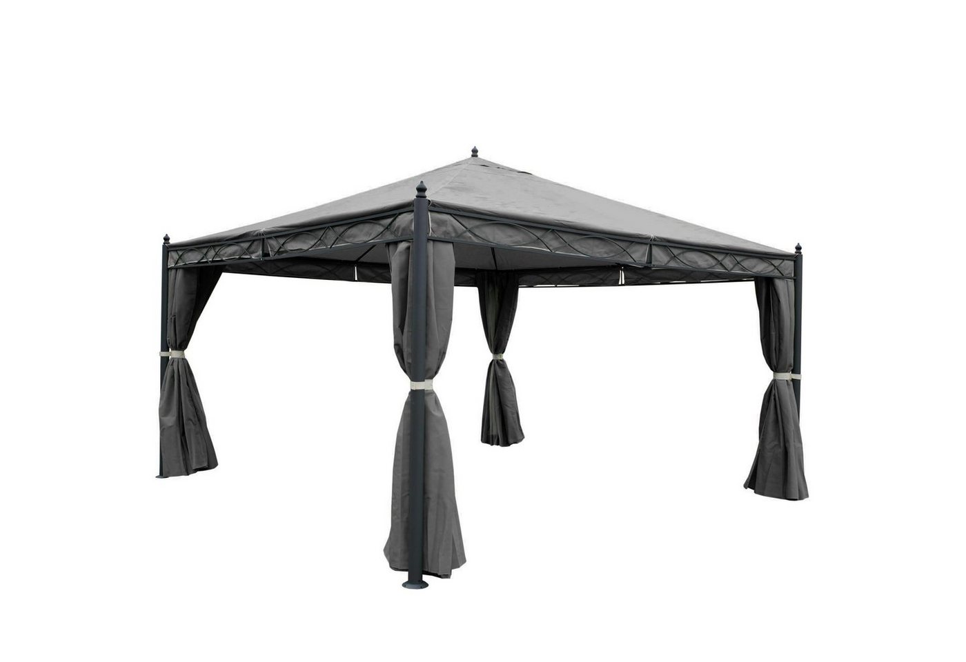 MCW Pergola Calpe-4x4, BxTxH: 400x400x290 cm, mit Seitenwand und Moskitonetz, UV-Schutz 50+ von MCW