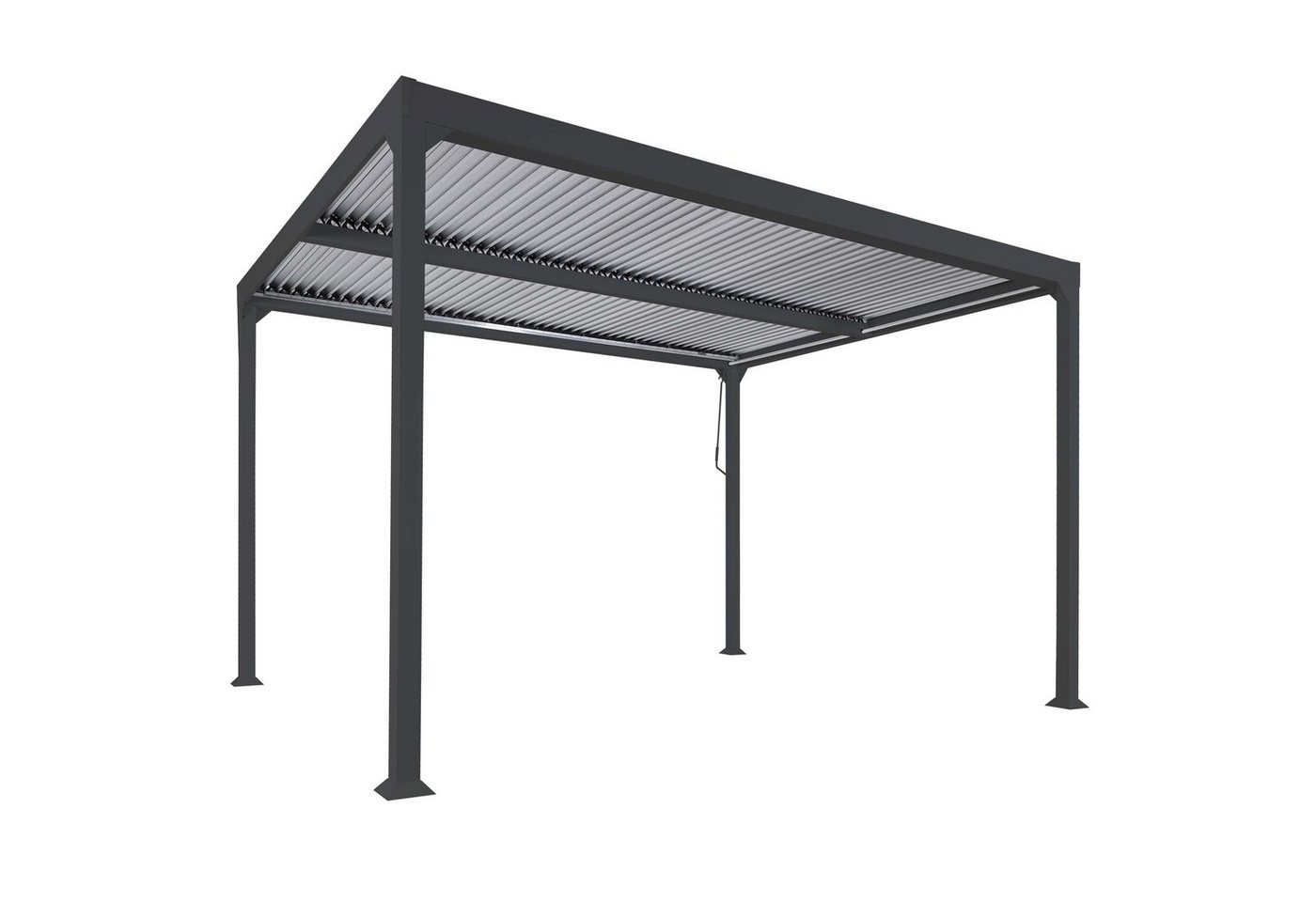 MCW Pergola MCW-L41-3x3, BxTxH: 306x306x224 cm, (1-tlg), Gesamtgewicht: ca. 90 kg, Mit Regenablauf von MCW