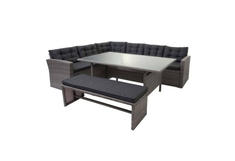 MCW Polstergarnitur MCW-A29, (4-tlg), Tisch verstärkt durch Unterkonstruktion, Kissen mit Reissverschluss von MCW
