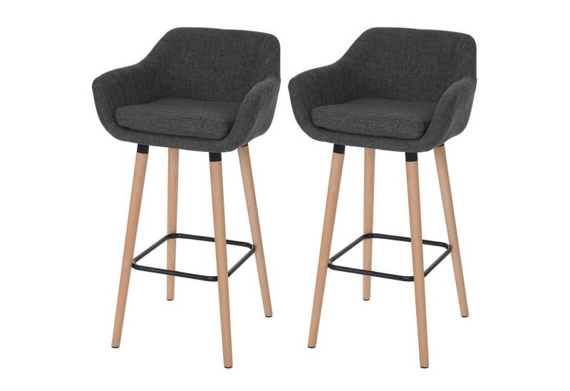 MCW Polsterhocker Vaasa T381-2-B (Set, 2er), 2er-Set, Einfache Montage, Stabile Fußablage, Bequeme Sitzpolsterung von MCW