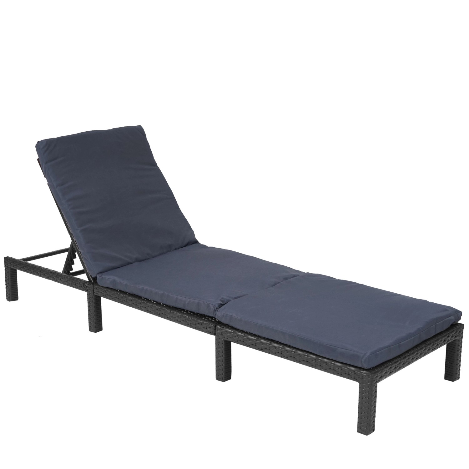 MCW Poly-Rattan Sonnenliege A51 Basic anthrazit Kissen Grau MCW Poly-Rattan Sonnenliege A51 Basic anthrazit Kissen Grau von MCW