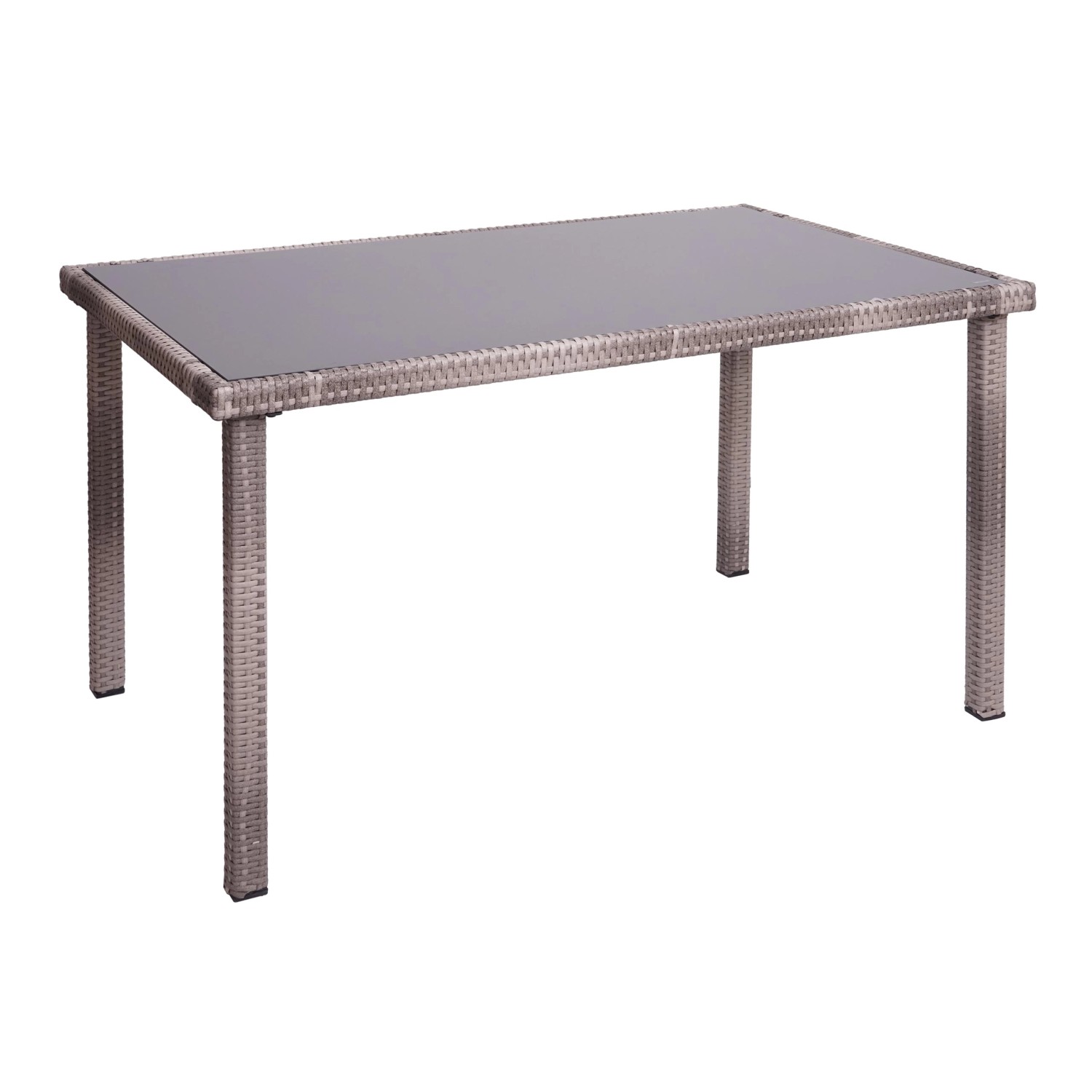 MCW Poly-Rattan Tisch G19 Grau-Braun von MCW