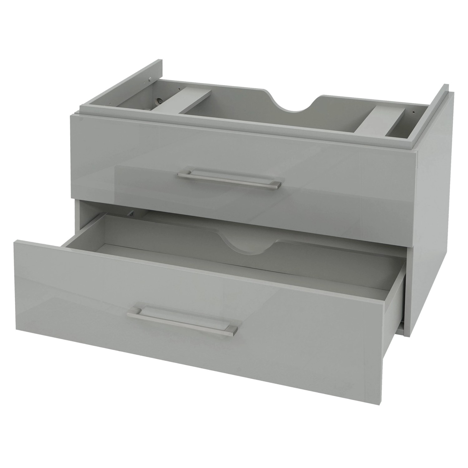 MCW Premium Waschbeckenunterschrank D16 90cm Grau von MCW