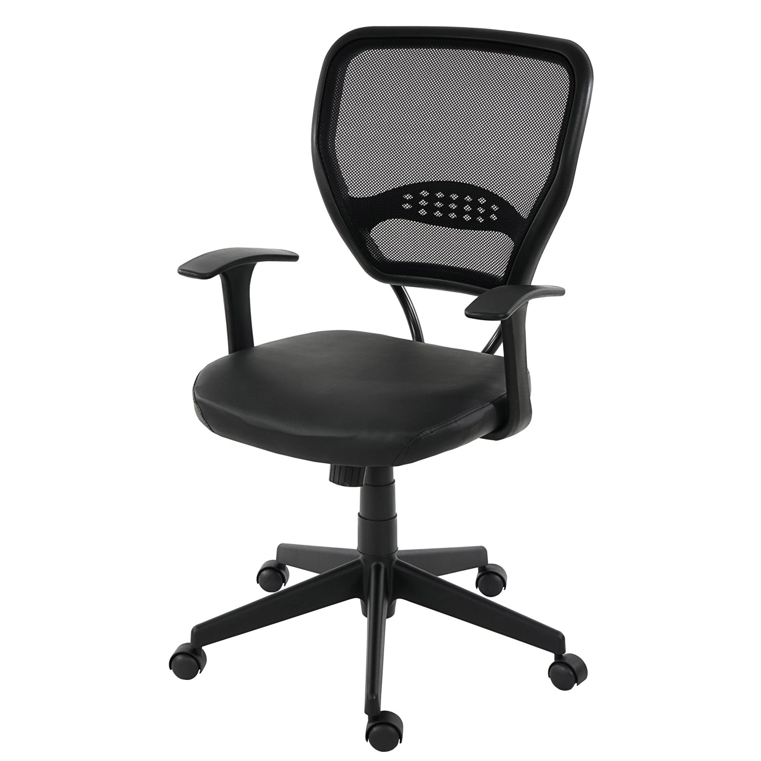 MCW Profi-Bürostuhl Chicago Kunstleder Schwarz mit Armlehnen MCW Profi-Bürostuhl Chicago Kunstleder Schwarz mit Armlehnen von MCW