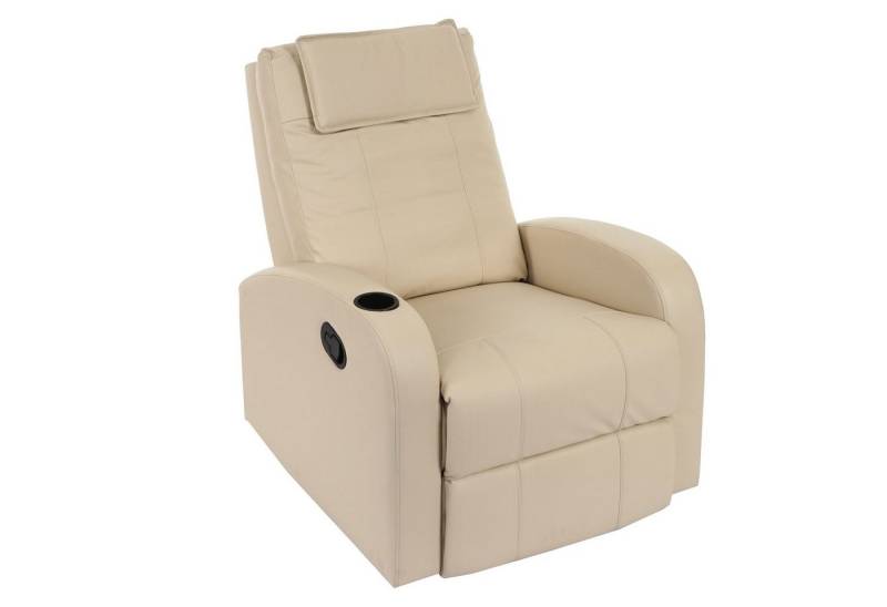 MCW Relaxsessel Br?ssel, Sitz- oder Liegeposition möglich, Inkl. Becherhalter, Dicke Polsterung von MCW