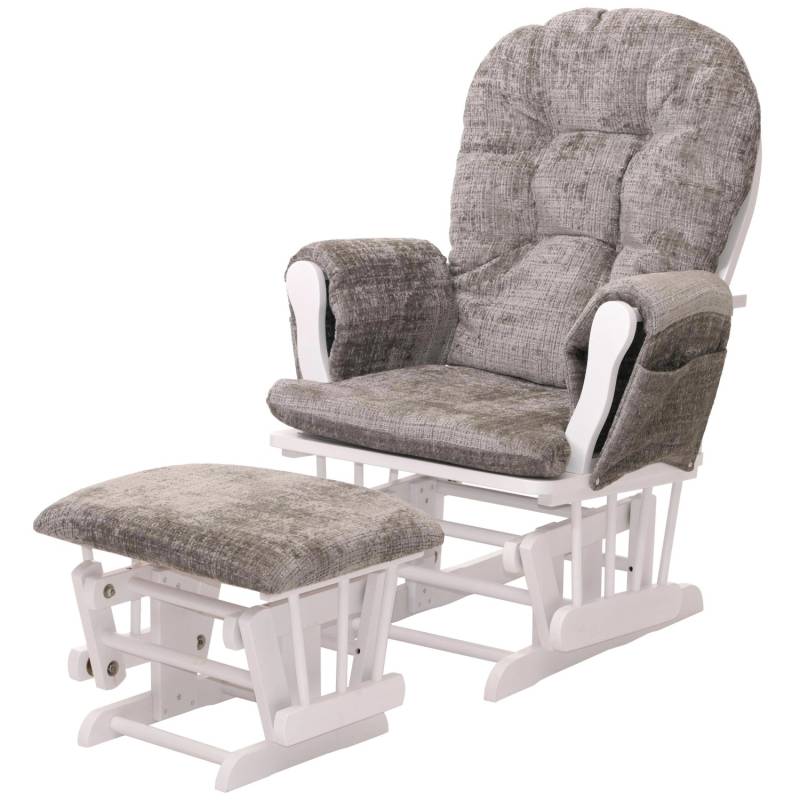 MCW Relaxsessel C76 Hellgrau Gestell Weiß von MCW
