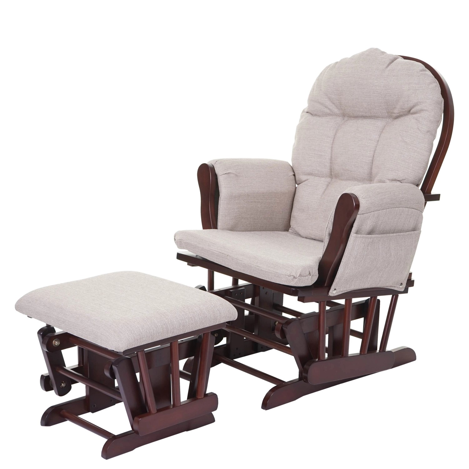 MCW Relaxsessel C76 Schwingstuhl Stoff/Textil Creme-Grau Gestell Braun MCW Relaxsessel C76 Schwingstuhl Stoff/Textil Creme-Grau Gestell Braun von MCW