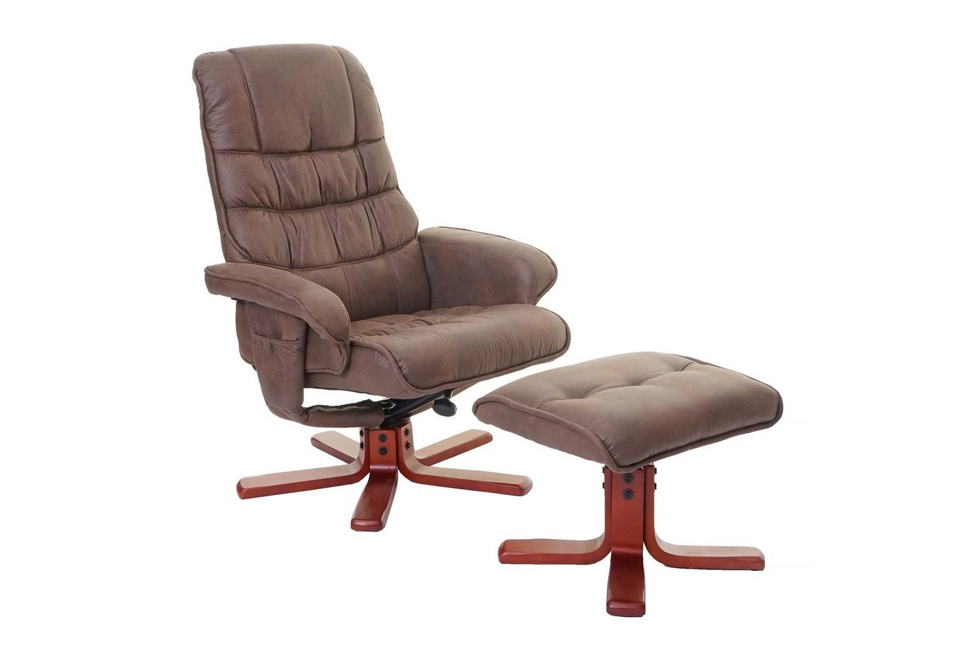 MCW Relaxsessel MCW-E30, 360° drehbar, Sessel durch Gewichtsverlagerung neigbar, inkl. Taschen von MCW