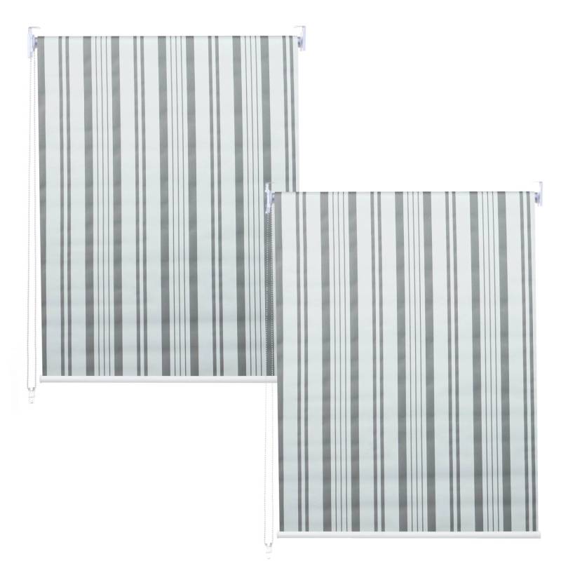 MCW Rollo D52 2er-Set 100x160cm Grau-Weiß von MCW