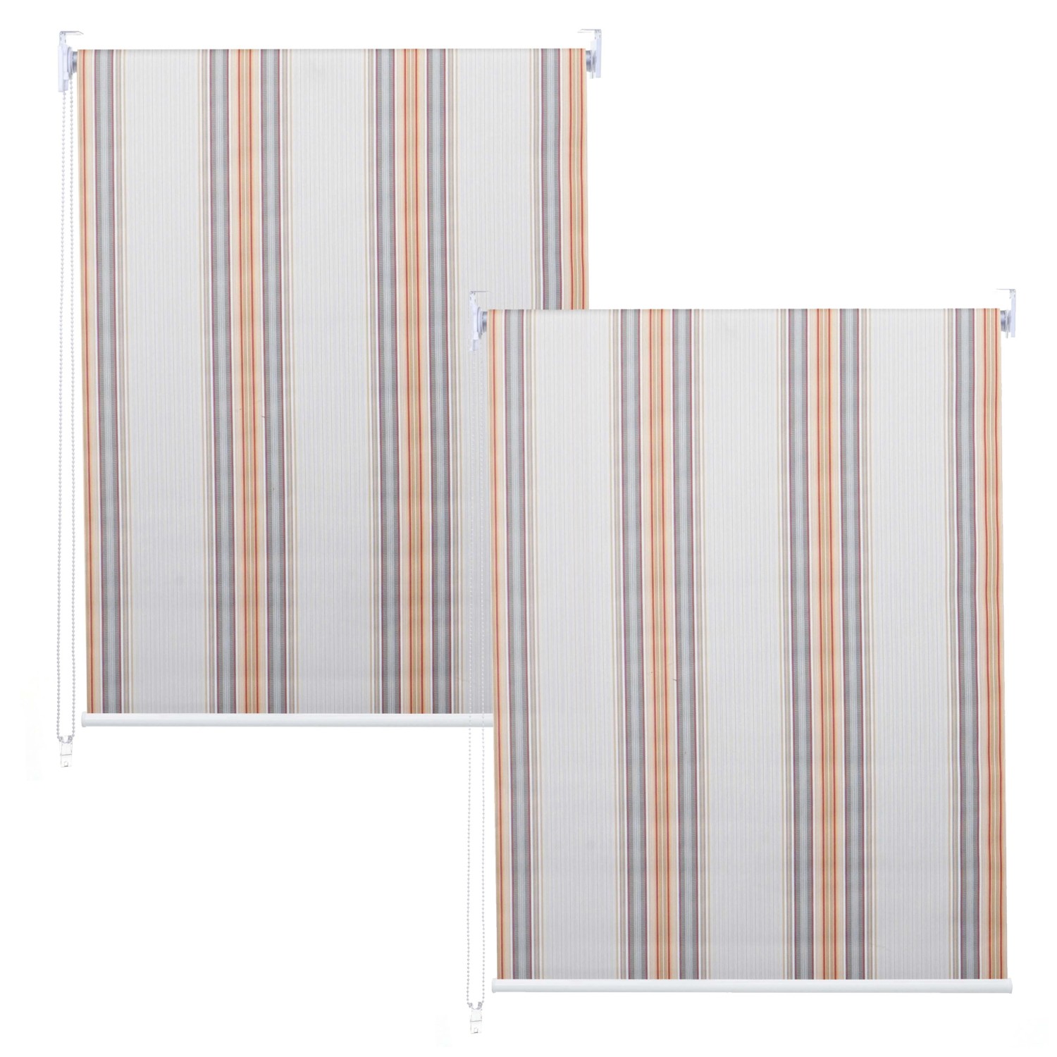 MCW Rollo D52 2er-Set 120x230cm Grau-Braun-Orange MCW Rollo D52 2er-Set 120x230cm Grau-Braun-Orange von MCW
