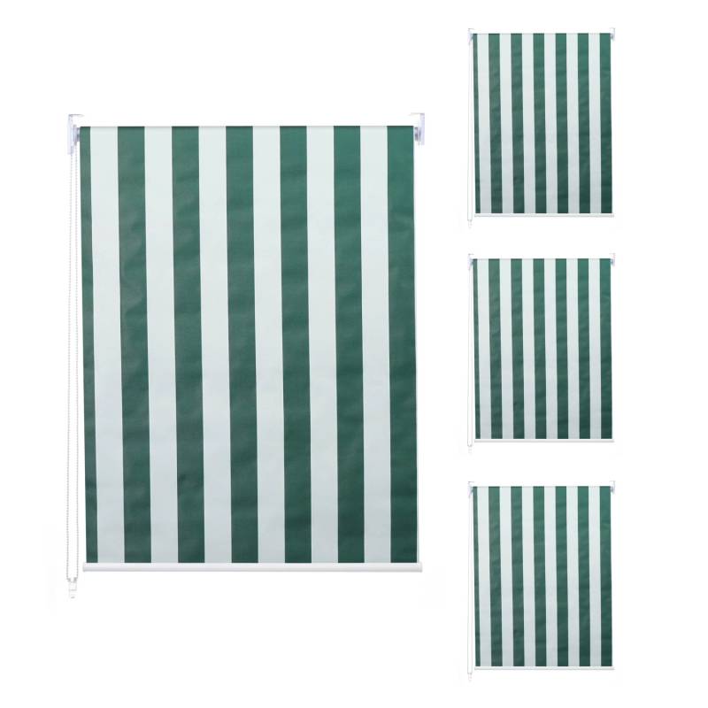 MCW Rollo D52 4er-Set 100x160cm Grün-Weiß von MCW