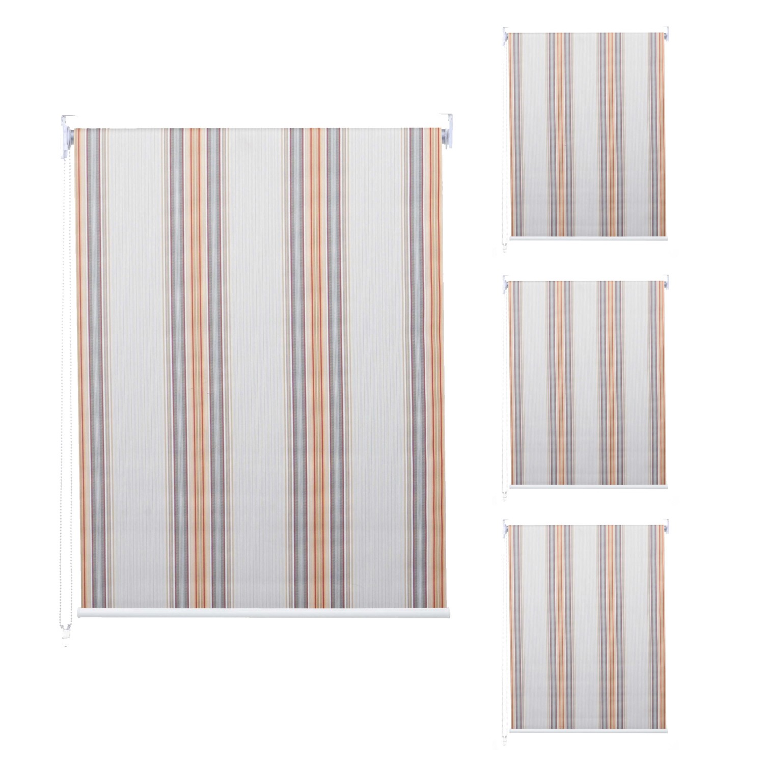 MCW Rollo D52 4er-Set 120x230cm Grau-Braun-Orange MCW Rollo D52 4er-Set 120x230cm Grau-Braun-Orange von MCW