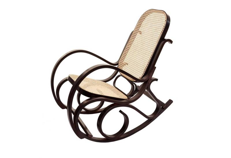 MCW Schaukelstuhl Gallarate-R, Mit Armlehnen, Schaukelfunktion, Retro-Design von MCW