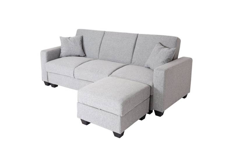 MCW Schlafsofa MCW-H47, Mit Staufächern, Inkl. zwei Kissen, mit Ottomane MCW Schlafsofa MCW-H47, Mit Staufächern, Inkl. zwei Kissen, mit Ottomane von MCW